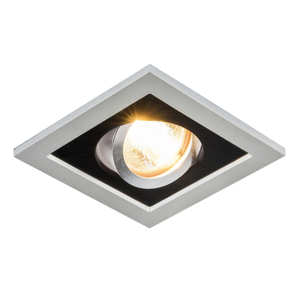 Точечный светильник с поворотным механизмом_x000D_
1031/1 MR16 SL/BK серебро/черный