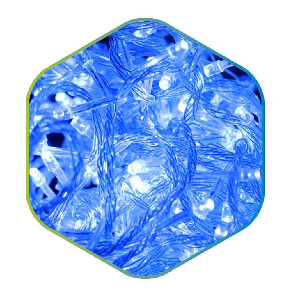 Гирлянда светодиодная FS-200LED-1,8х0,6м ледовый_x000D_
занавес, прозрачный провод, голубая