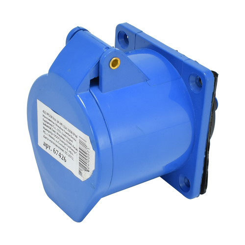 423 Розетка силовая 2Р+РЕ 32А 220В IP44 ETP