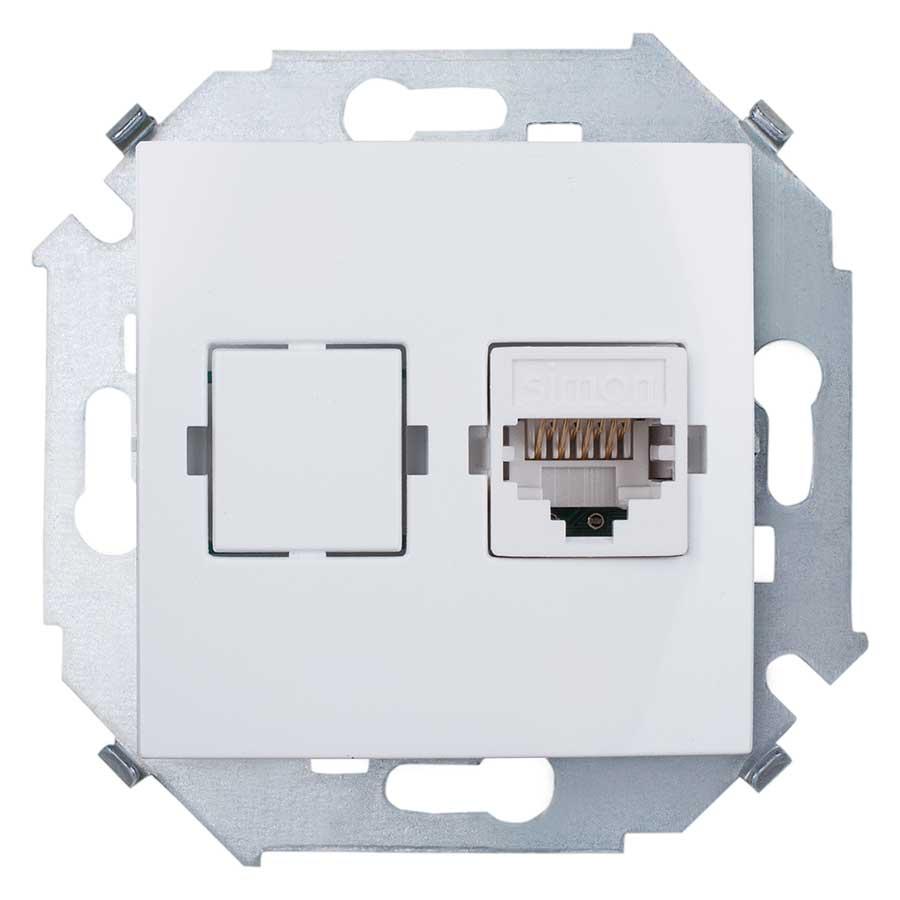 1591598-030 Розетка компьютерная RJ45, белый