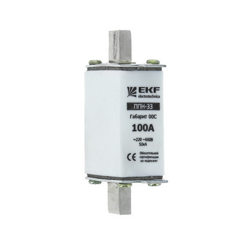 Вставка плавкая ППН-33 100/10А габарит 00C EKF_x000D_
PROxima
