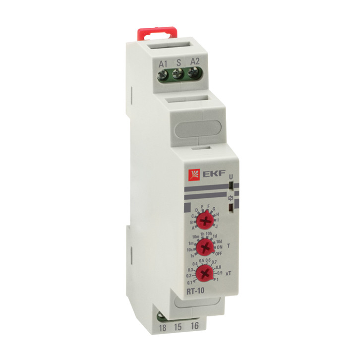 Реле времени (10 устанавл. функц.) RT-10 12-240В_x000D_
EKF PROxima