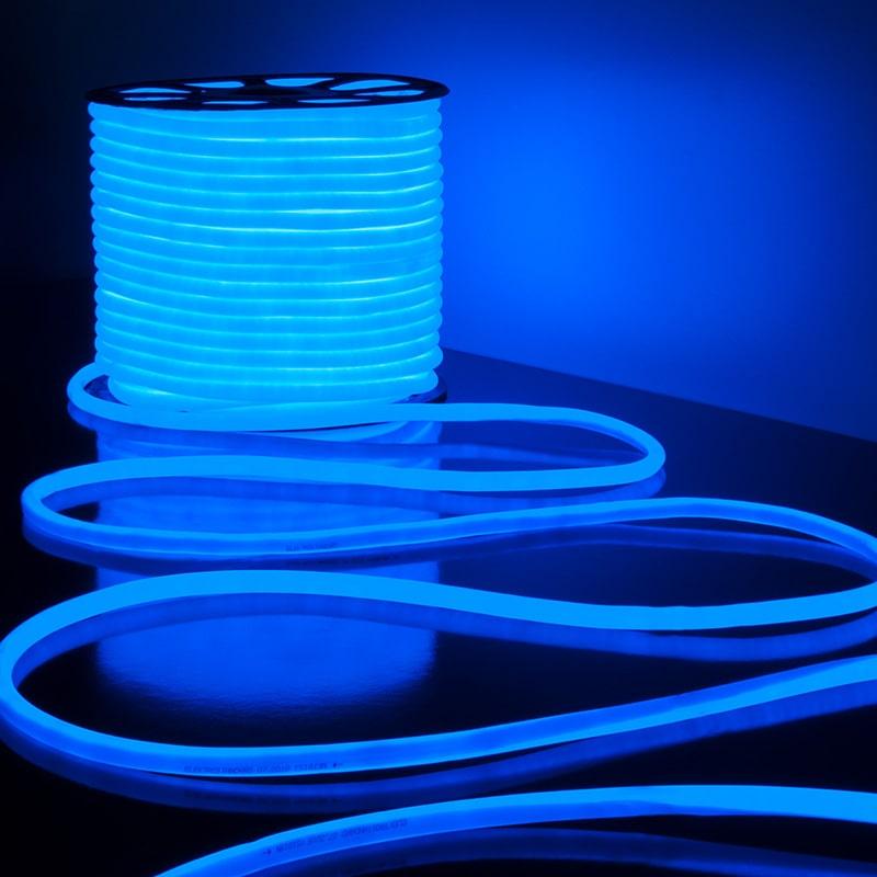 Светодиодный круглый гибкий неон LS003 220V_x000D_
9.6W 144Led 2835 IP67 синий