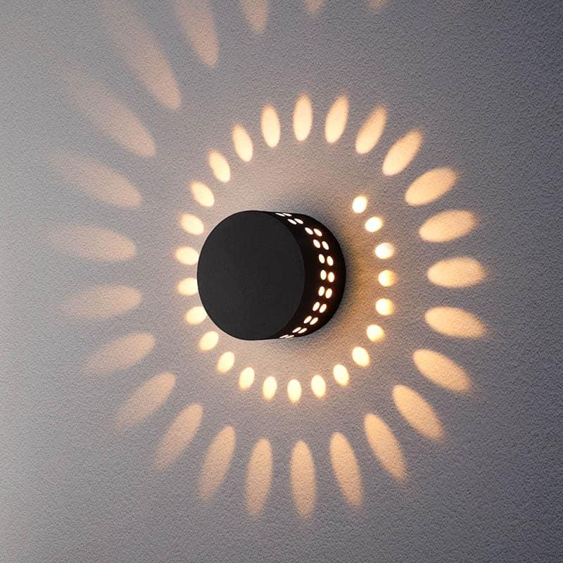 Уличный настенный светодиодный светильник_x000D_
Arkada 1585 TECHNO LED черный