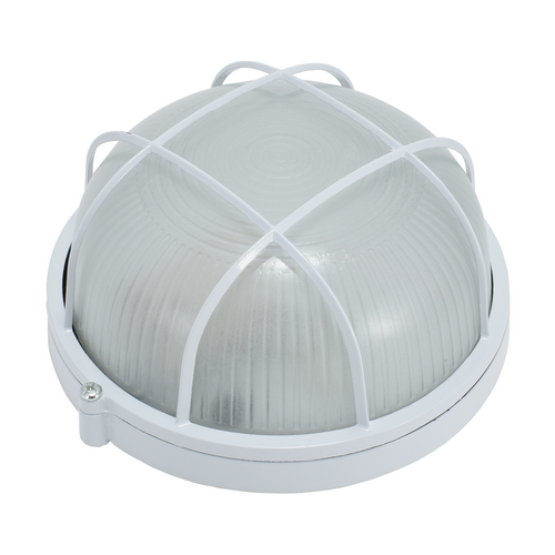 Светильник НПП 6005S 60W 230V, круг c решеткой_x000D_
белый ETP