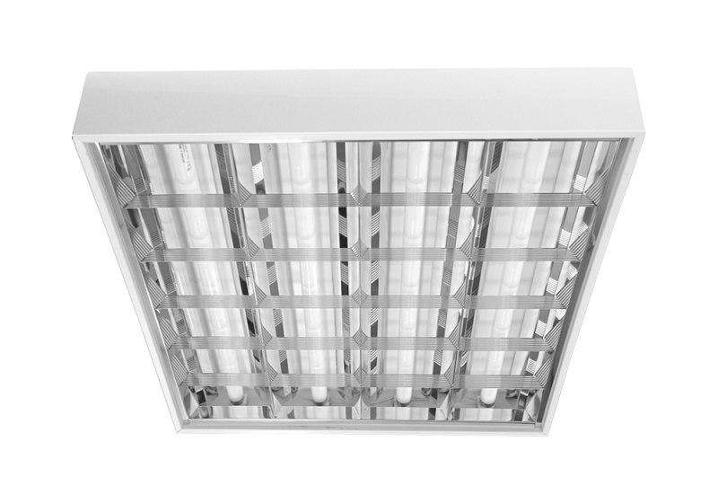 Светильник накладной зеркально-растровый_x000D_
Classic LED Т8/S-418-23 IP20 4х18W