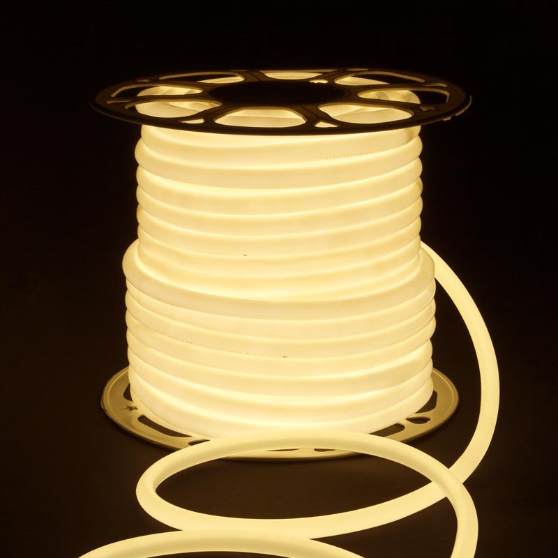 Светодиодный круглый гибкий неон 220V 9,6W_x000D_
144Led 2835 IP67 дневной белый